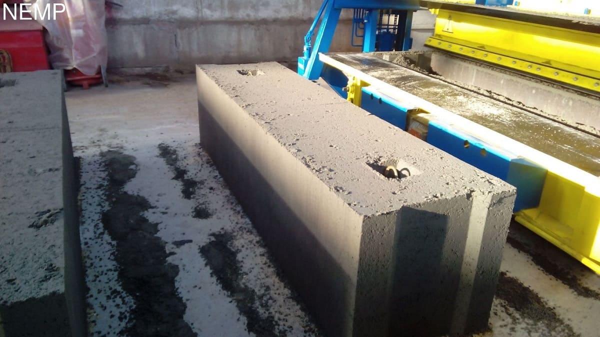 Concrete blocks for basements production